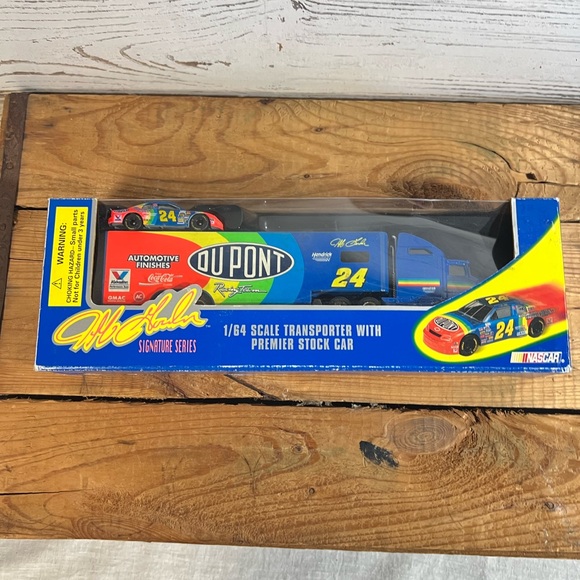 Camion Transporteur Ertl White Rose 1993 – Édition Limitée Jeff Gordon – Neuf Sous Boîte
